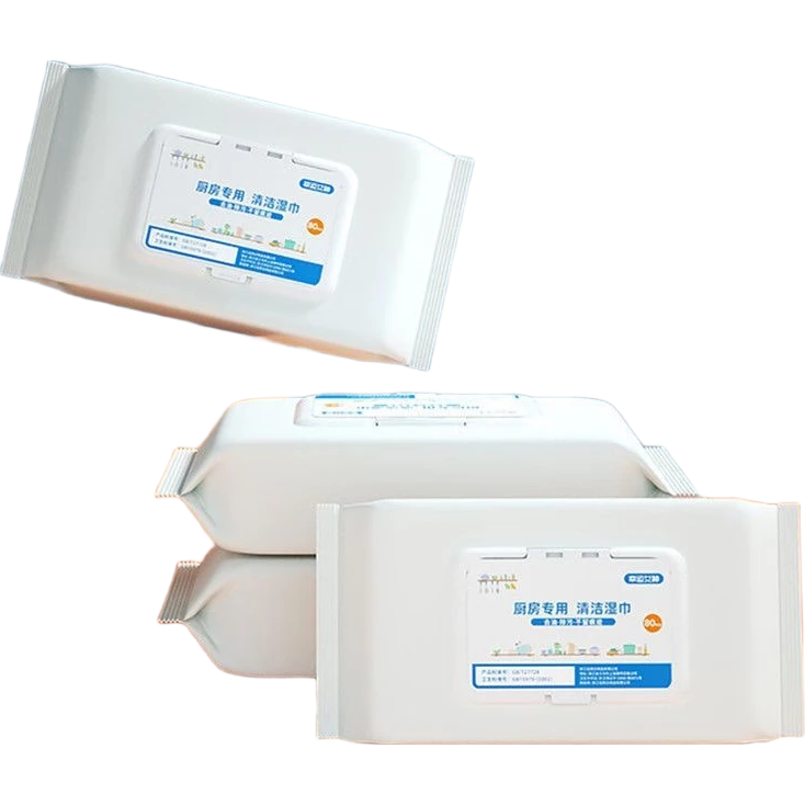 【活动专享】水杯清洁厨房清洁湿巾去油污一次性茶巾 厨房湿巾50抽【包装随机】