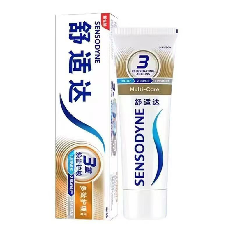 舒适达牙膏抗敏感多效牙龈劲速护理专业修复牙膏含氟口气清新 120克4支装多效