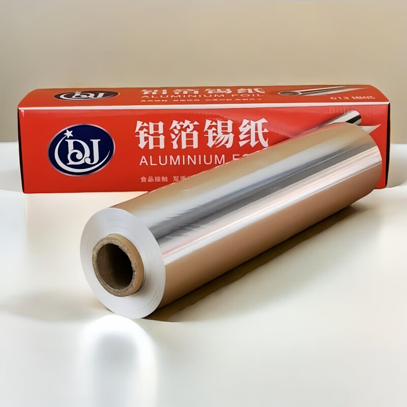 诗迦努锡纸烤箱家用食品级烘烤空气炸锅专用锡箔铝箔纸烧烤商用烘焙油纸 120米【30厘米宽×10微米厚】