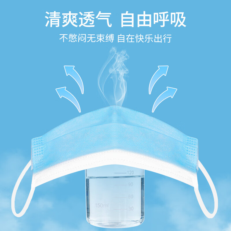 若硕100只一次性口罩医用外科灭菌级批发成人男女高颜值单独立包装 [经典款]医用外科蓝100只/独立装/精美盒装