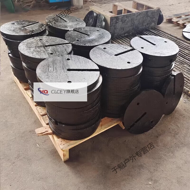 溥覃铸铁配重块高路接触网现货25kg坠砣圆形压载平衡压块30