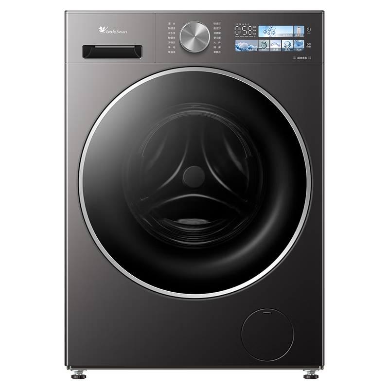 小天鹅（LittleSwan）小乌梅3.0机皇 滚筒洗衣机全自动家用10KG超薄纯平1.28洗净比超微除菌气泡水 TG10VE40SE换新补贴