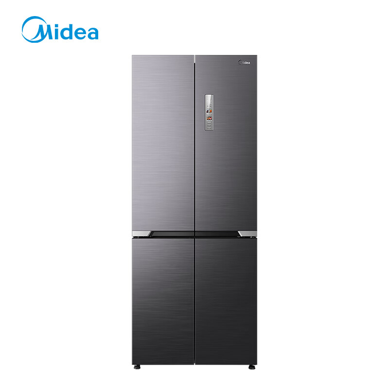 美的（Midea）458纯平全嵌十字对开四开门底部散热风冷无霜一级能效家用收纳分储国家补贴电冰箱MR-458WUSPZE