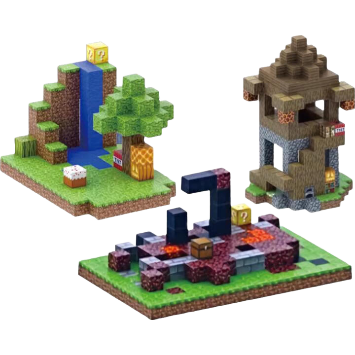 我的世界磁力方块强磁吸积木男女孩益智拼装礼物周边游戏3岁以上 磁力方块【88件】80方块+8公仔