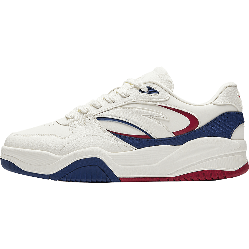 安踏波浪鞋4丨复古撞色时尚板鞋女冬季革面保暖增高小白鞋百搭运动鞋