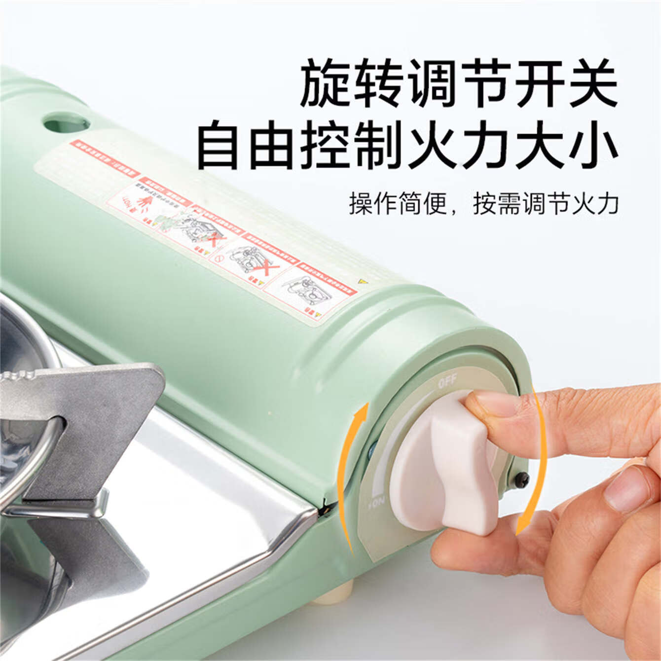 劲舟卡式炉家用商用户外炉具炊具便携式卡磁瓦斯炉火锅燃气罐炉煤气灶 雅典黑+中号便携聚能防爆防风 29*8.3*24.5CM