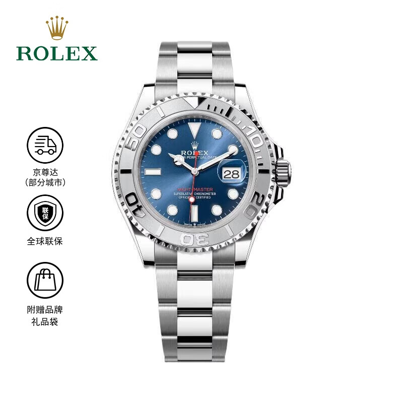 劳力士游艇名仕型 蓝游艇 自动机械机芯 100米防水 男表 瑞表 40mm