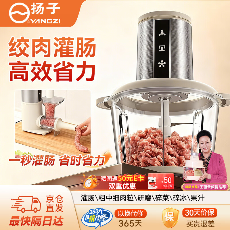扬子（YANGZI）绞肉机家用灌肠绞肉一体机电动灌肠器灌香肠家用全自动灌肠机
