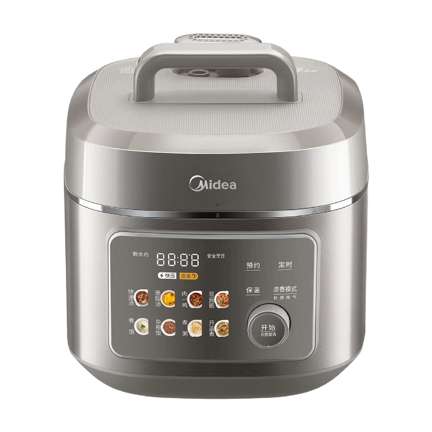 美的（Midea）电饭煲4L家用容量3-4人青瓷内胆电饭锅IH加热顶置玻璃触控面板特色一键关机MB-HC4031政府补贴