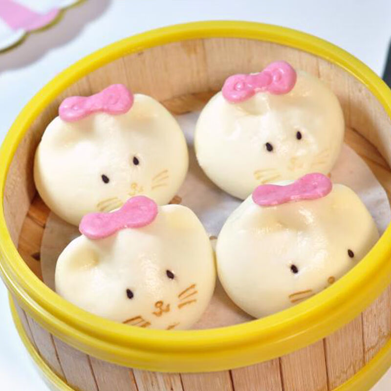 卡通包子馒头面点速冻早餐虎年老虎馒头吉祥如意面点可 【紫薯馅】山竹包320g(10个)