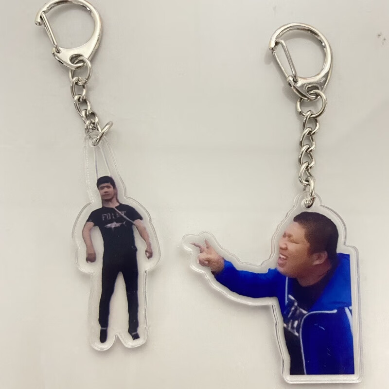 卡之物语霜鸡虎哥挂件 东北网红往事虎哥双包唐老鸭整活亚克力钥匙扣