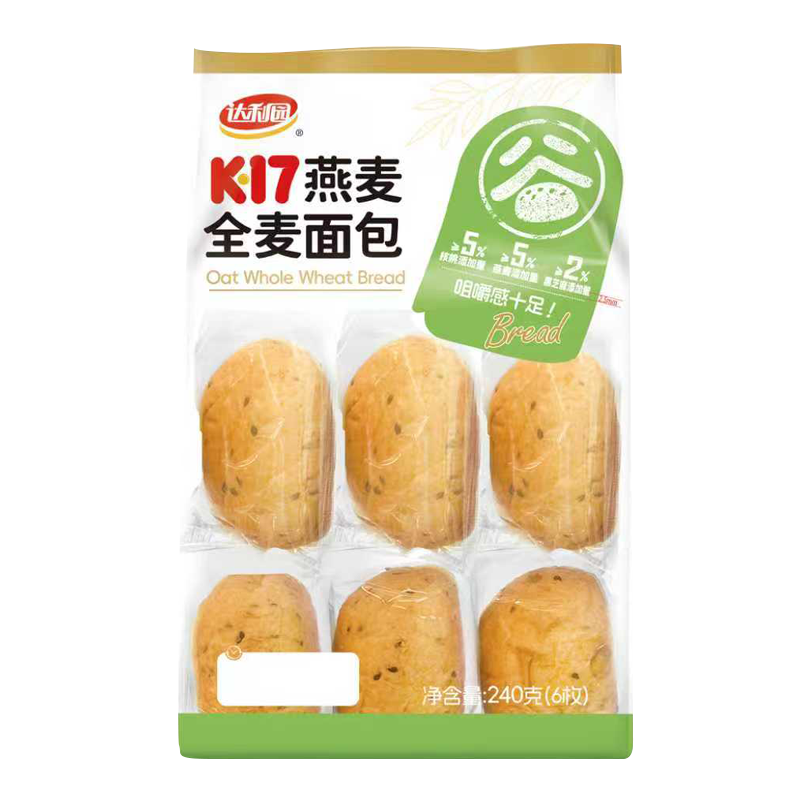 达利园中保燕麦全麦面包240g