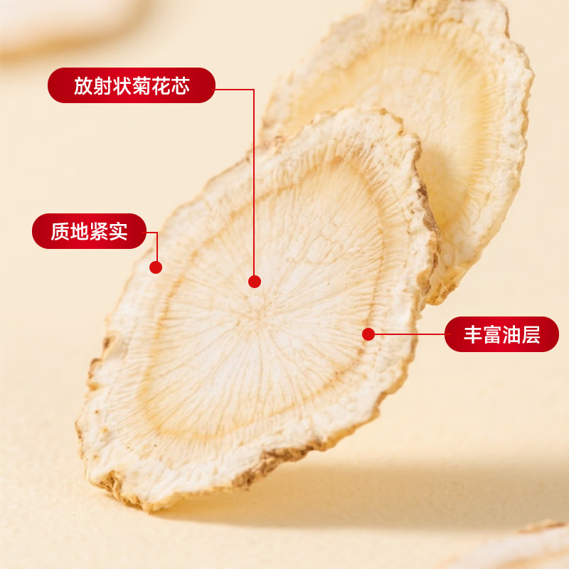 晶珍元加拿大进口西洋参片正品特级足龄老参软枝大片主根切片泡水 大片1.8左右100克