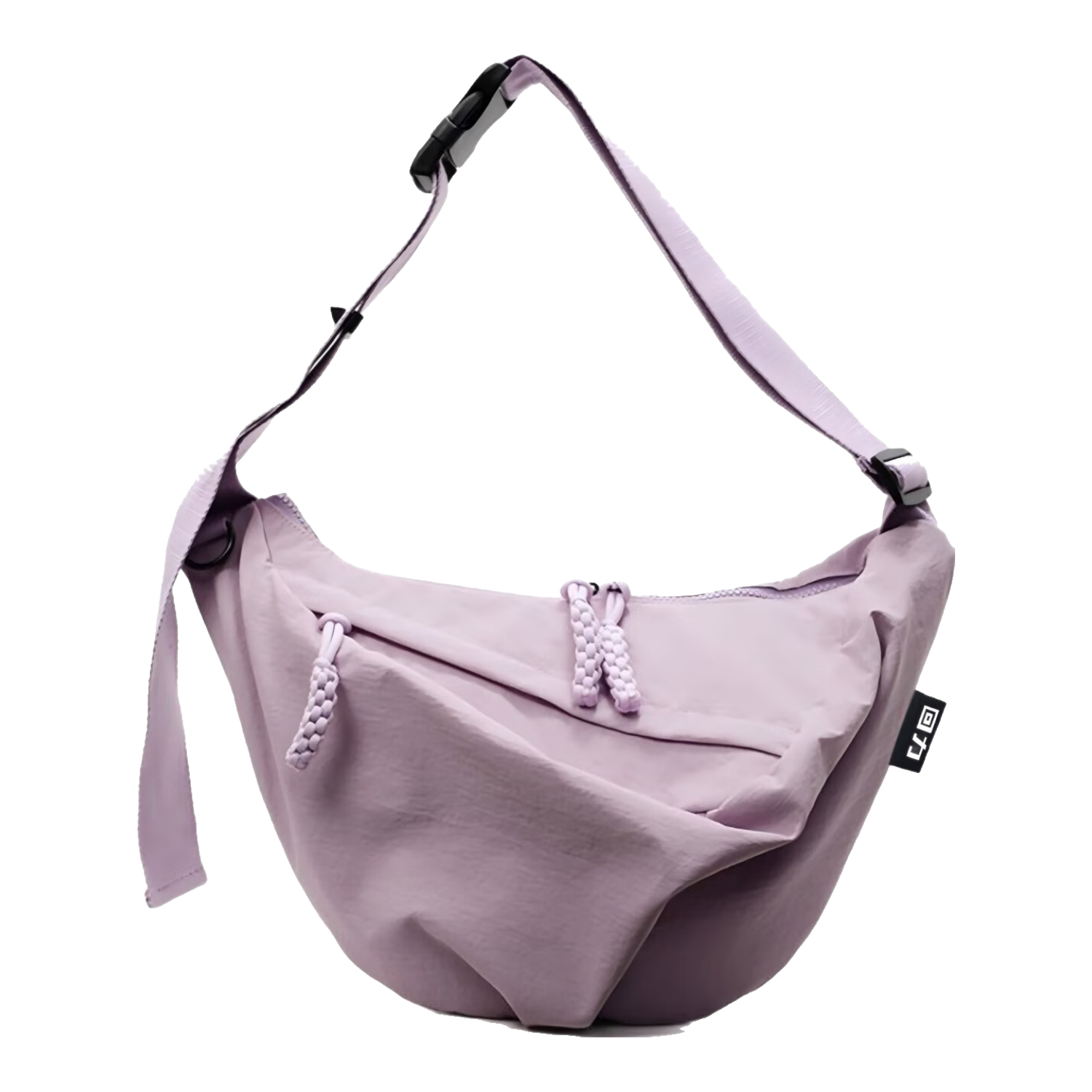 回力（Warrior）大容量饺子包包女士2025新款轻便宽带斜挎包通勤帆布包运动休闲包 紫色大号 单包