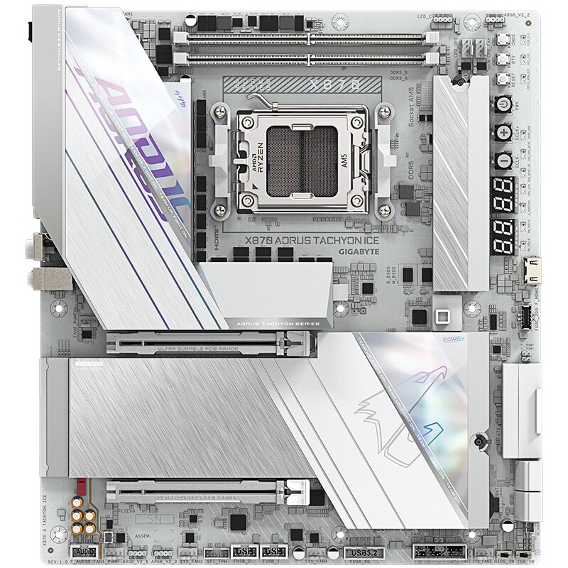 技嘉 冰雕X870 AORUS TACHYON ICE WIFI7钛DDR5 图 9