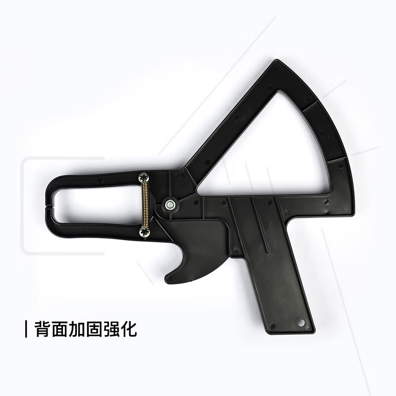 皮脂钳皮脂钳 脂肪厚度皮褶测量夹体脂仪 健身房私教体脂率计算卡尺 镂空版-黑色
