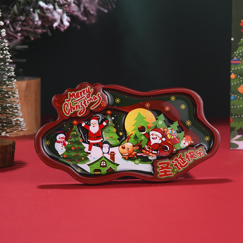 DUKE公爵圣诞节系列套装5红色气氛款铱金笔钢笔墨水笔自用书写送人自用书写顺滑可用墨囊 圣诞冰箱贴套装（红色钢笔）