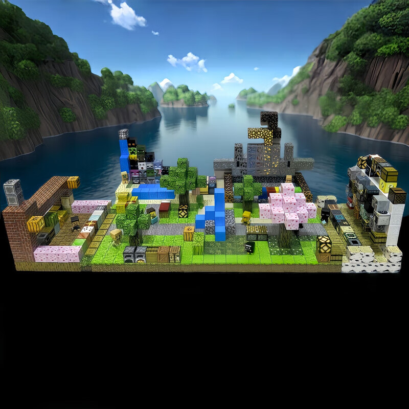 我的世界磁力方块磁铁吸积木乐高玩具3-6-12岁儿童男孩生日礼物 一拖七【旗舰版】大型农场【832颗+26人仔】彩盒