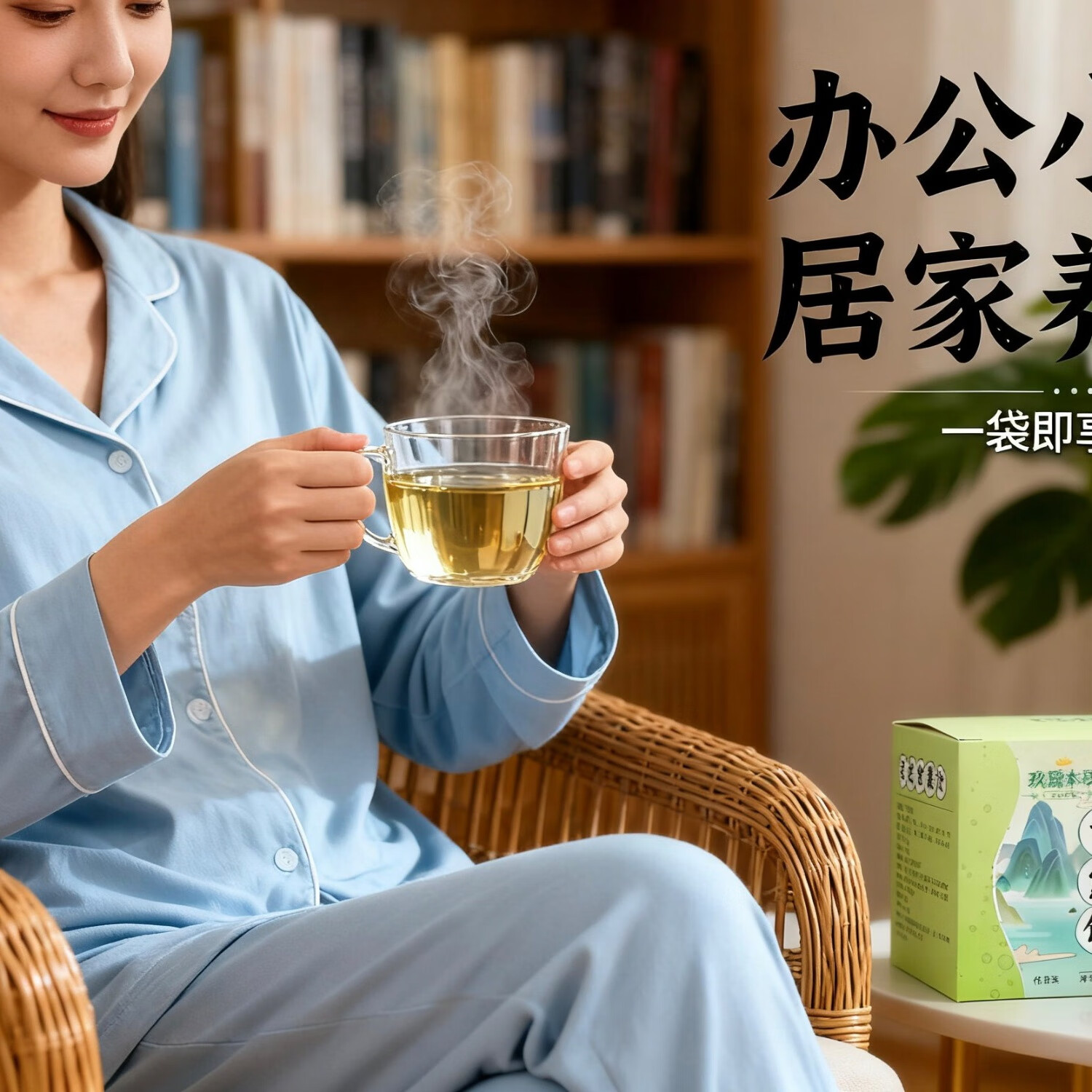 玖璐本草古法三通茶药食同源葛根灵芝山楂蒲公英决明子黄芪陈皮荷叶玉竹 216g*5盒