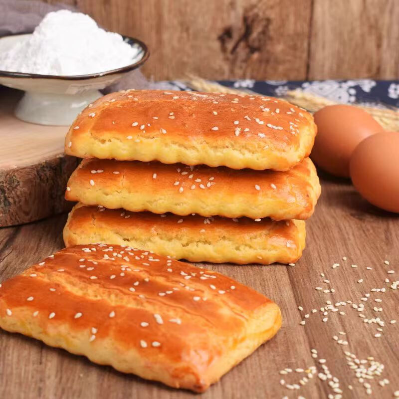 果丰故香老式手工发面大饼干传统休闲零食香酥点心饱腹五黑大饼干饱腹零食 老式发面大饼干【儿时记忆】500g*1 京东折扣/优惠券