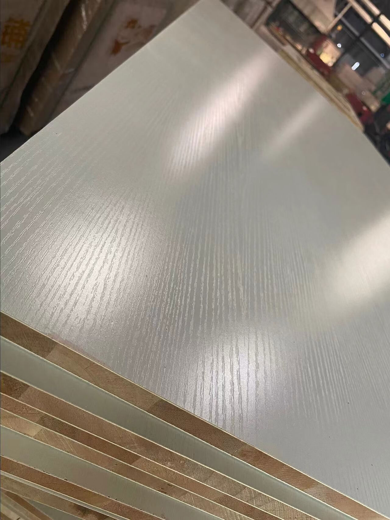 猫17mm马六甲芯家具板免漆板实木板生态板衣柜橱柜板环保 暖白小浮雕