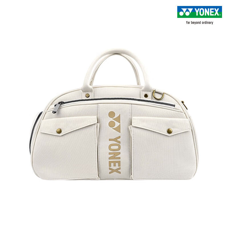 尤尼克斯尤尼克斯羽毛球包波士顿球包2025年新款男女颜值高手提单肩包高端 BB-5855CR 米白色 波士顿球包 手提单肩包 带独立鞋仓