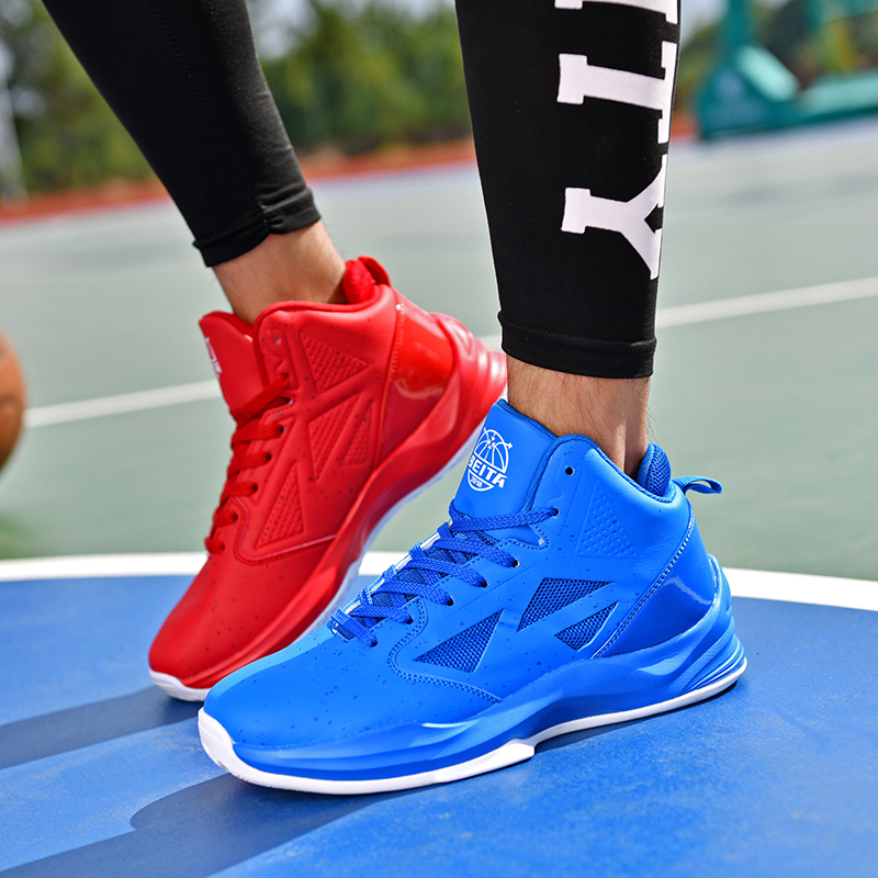 官方旗舰男鞋鸳鸯双色中帮保暖学生篮球鞋男女减震磨球鞋战靴运动鞋