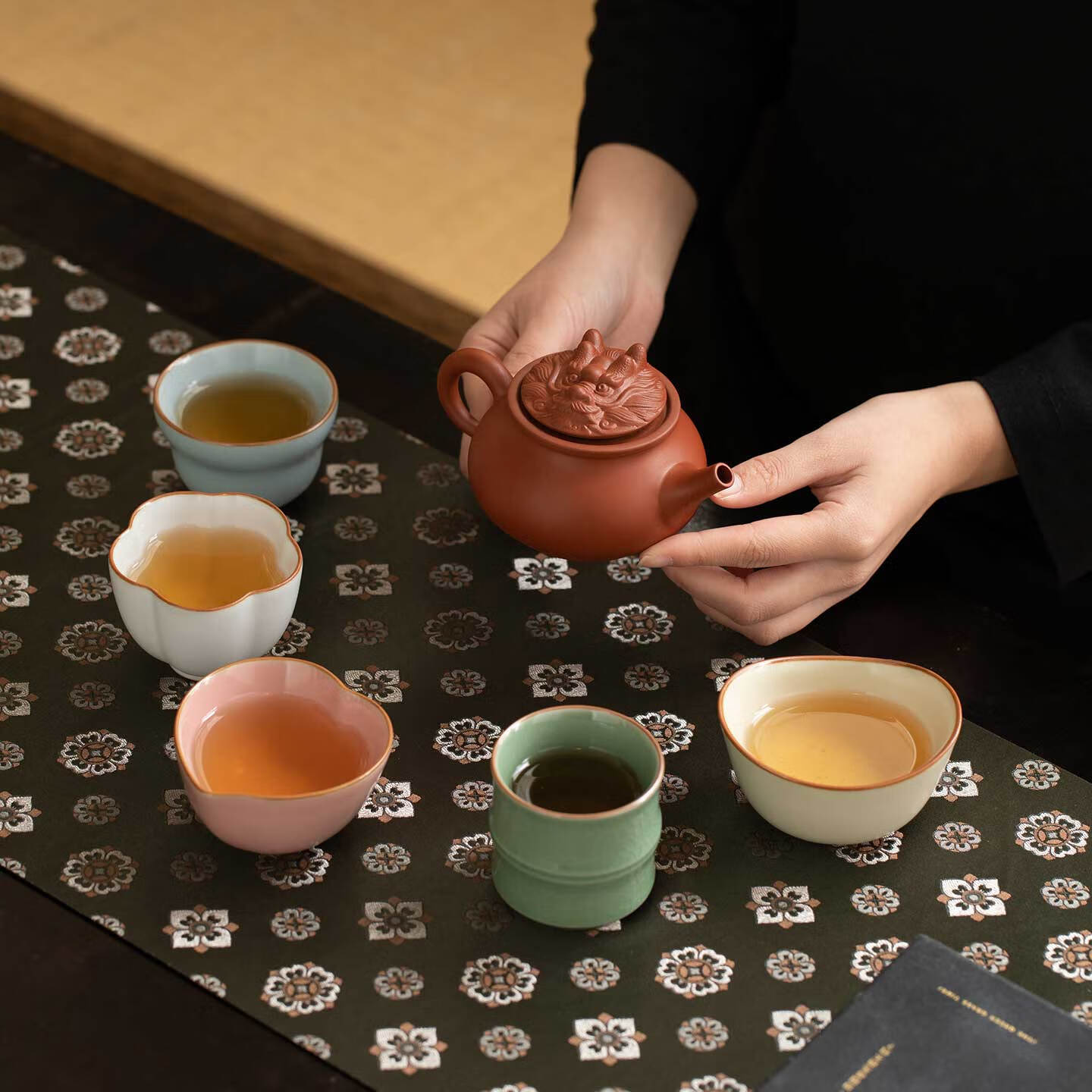 上新了文创 故宫紫禁五运茶具套组 茶杯礼盒装主人杯文创生日礼物送领导长辈 紫砂壶套装