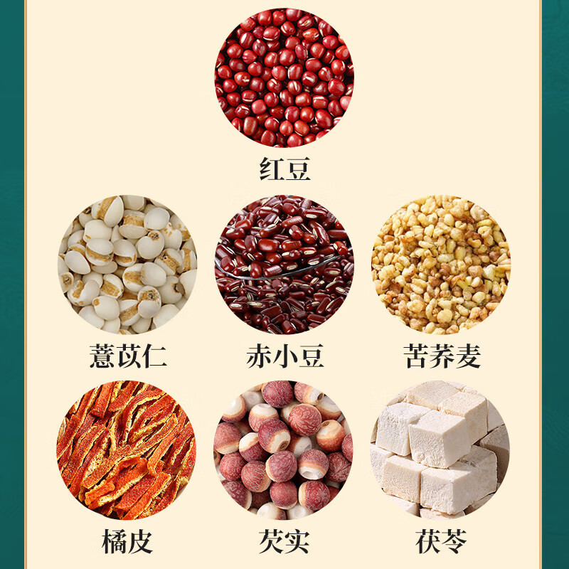 朕皇北京同仁堂红豆薏米芡实茯苓茶赤小豆湿气重健脾养胃排湿养生茶 【1盒体验装】30袋/盒