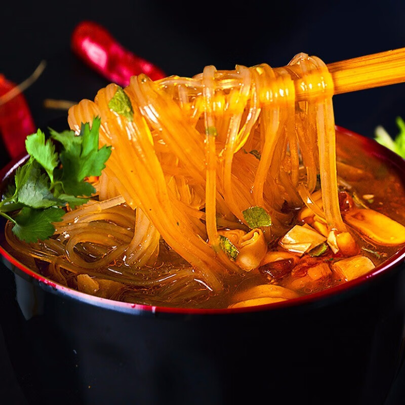 味滋源 辣零食礼盒 混合口味烤肠猪肉脯休闲零食大礼包送女友 酸辣粉  105g/桶  3个