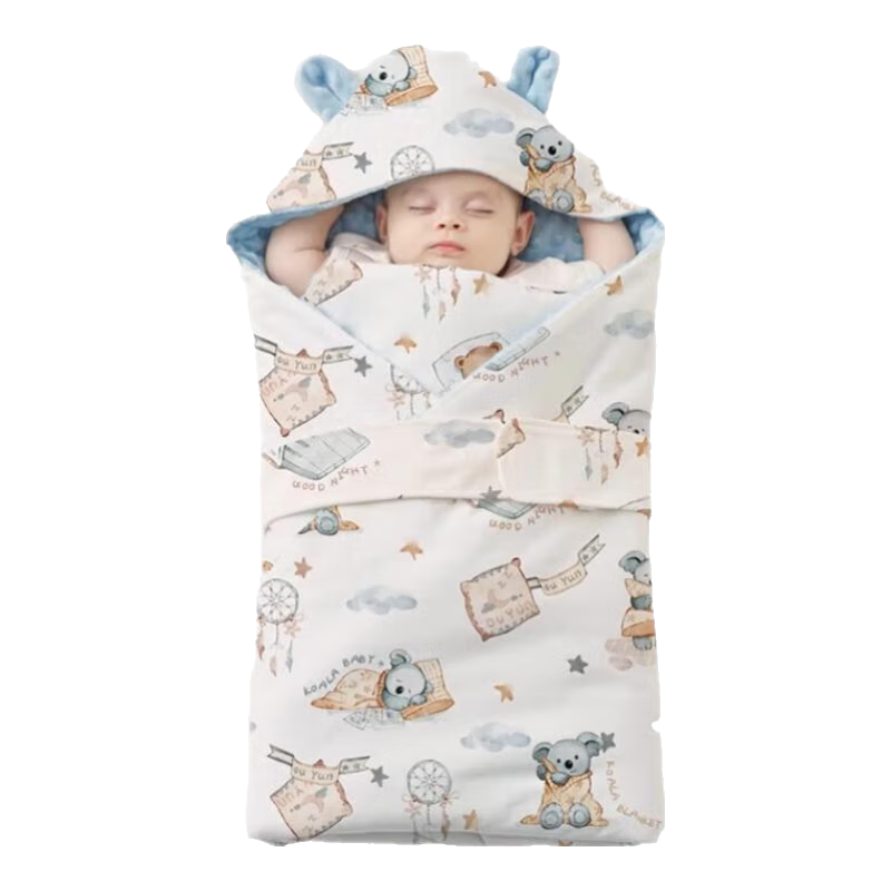 歐孕新生嬰兒抱被初生寶寶春春夏純棉包被夾棉恒溫襁褓產(chǎn)房包被單 櫻桃點(diǎn)點(diǎn)[80g]