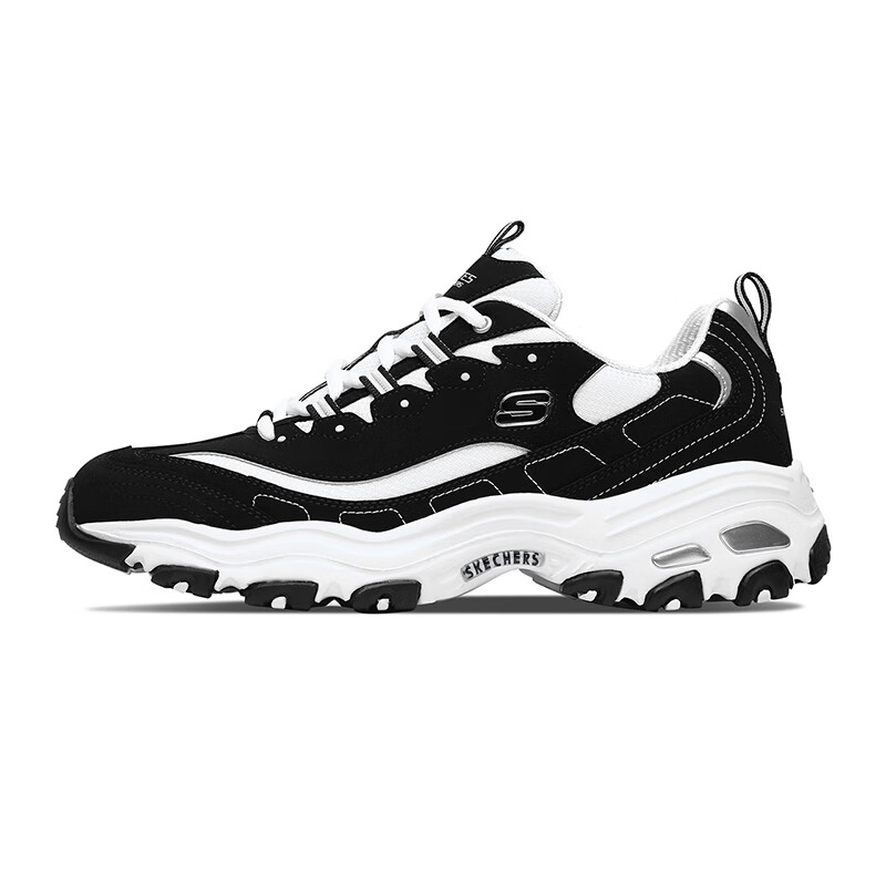 斯凯奇（Skechers）男鞋D'LITES系列时尚绑带运动鞋52675 52675/BKW 41.5