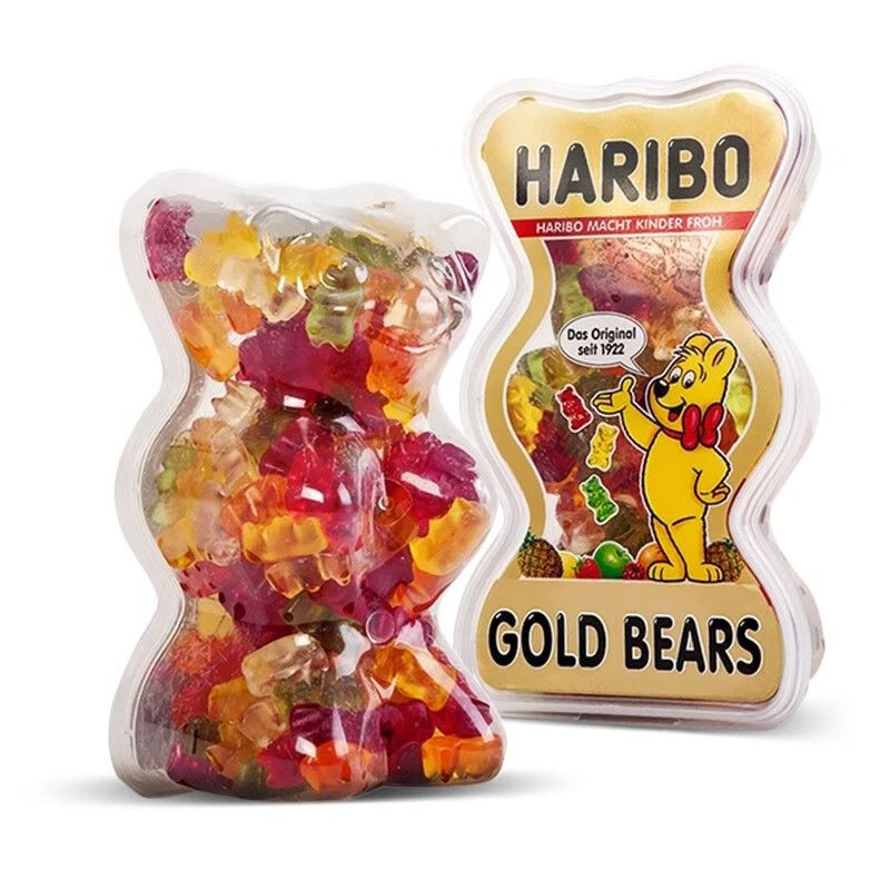 哈瑞宝（Haribo）软糖 金熊软糖糖果礼盒 450g/盒装 德国小熊糖果零食圣诞礼物 金熊礼盒装450g1盒