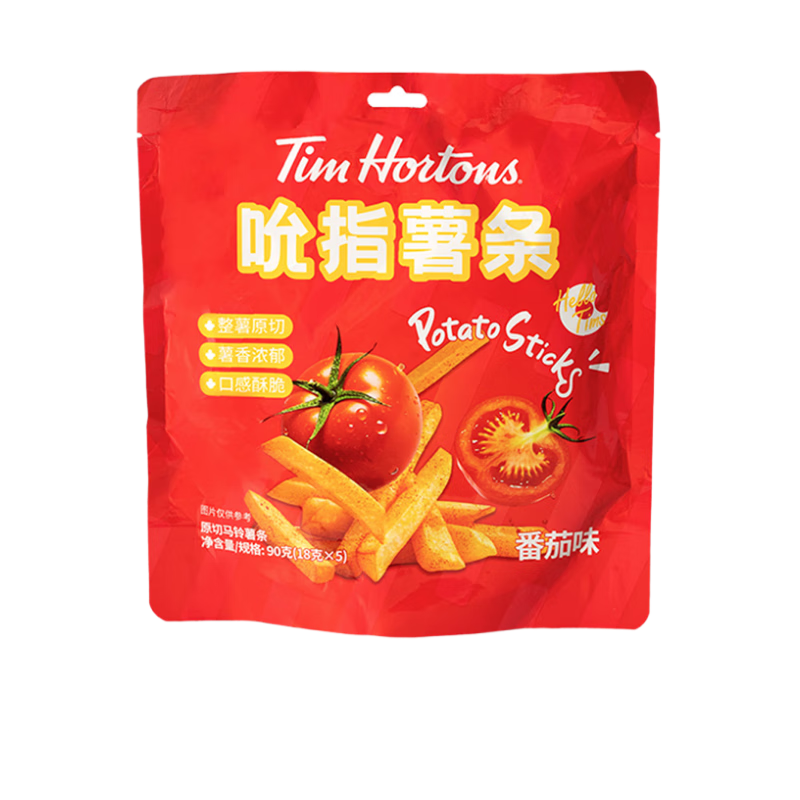 Tim HortonsTims番茄味薯条 儿童节零食礼包儿童节伴手礼18g*5包