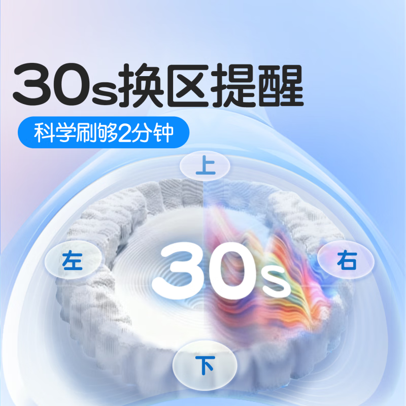 舒客宝贝儿童电动牙刷3-6-12岁软毛声波震动含氟刷丝智能防蛀K2儿童礼物 【智慧大屏】K2蓝色1支