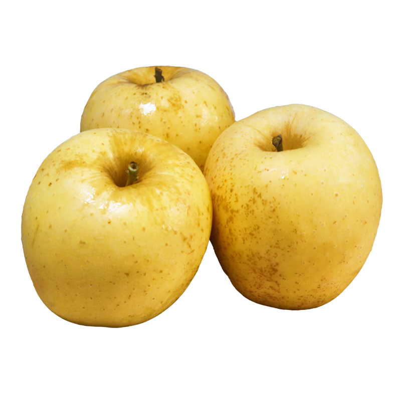京鲜生山东烟台黄苹果净重4斤单果150g+新鲜水果源头直发