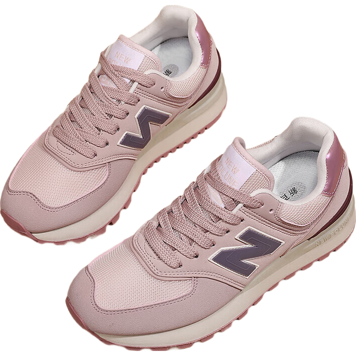 【透气轻便】NEW BOLUNE/新百伦男鞋女鞋2025新款运动鞋跑步鞋 粉色 39
