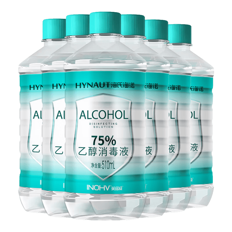 ���ڲ��������Ϻ�ŵ 75%�ƾ�����Һ ��ϴ�Ҵ�����ƿ�滻װ����510ml*6ƿƤ����Ʒ��� 44.8Ԫ