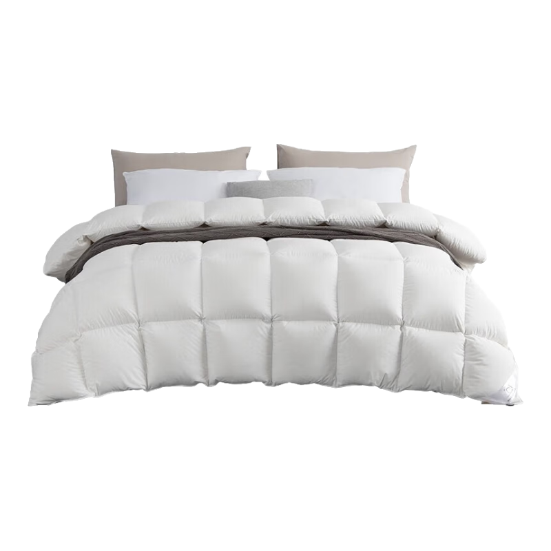 霞珍羽絨被90%白鴨絨被芯 保暖春秋冬被 四季防寒被子 加厚冬被 150cm*210cm