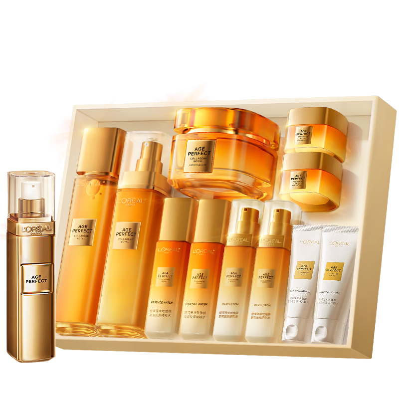 创宙 欧莱雅小蜜罐水乳霜限量礼盒护肤品套装化妆品补水保湿抗皱生日礼物