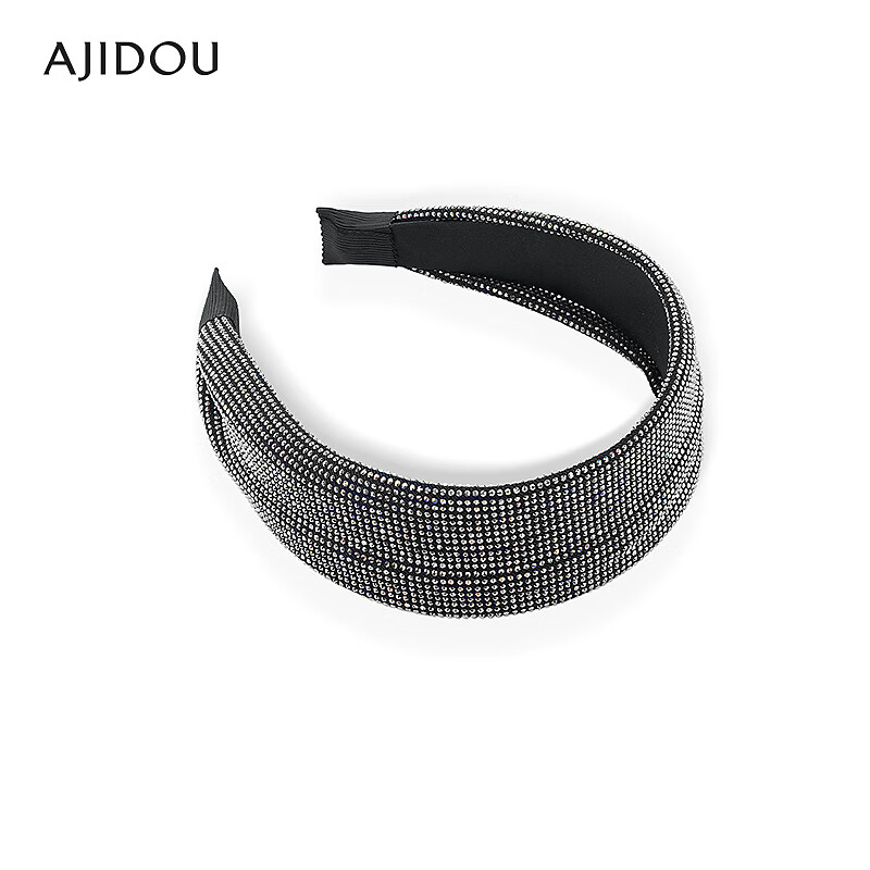 AJIDOU阿吉豆发箍女款休闲时尚宽头箍礼物 黑色 1个