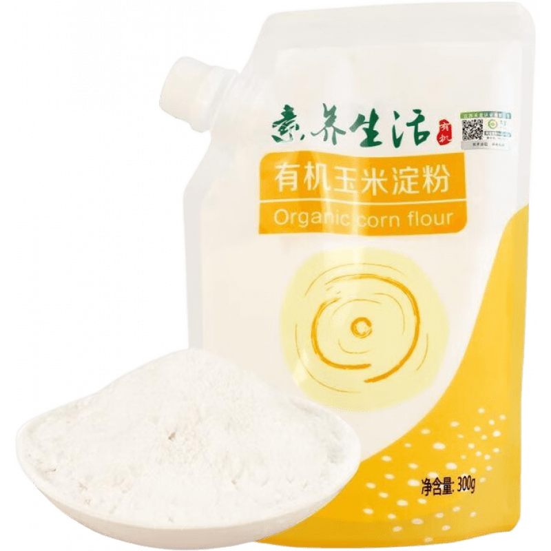 素養(yǎng)生活有機(jī)玉米淀粉 300g/袋生粉勾芡糕點(diǎn)烘焙餅干蛋糕原料調(diào)味料 有機(jī)玉米淀粉 300g*2袋