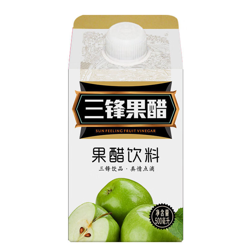 元族三锋苹果醋果醋苹果醋饮料果醋饮料500*5盒