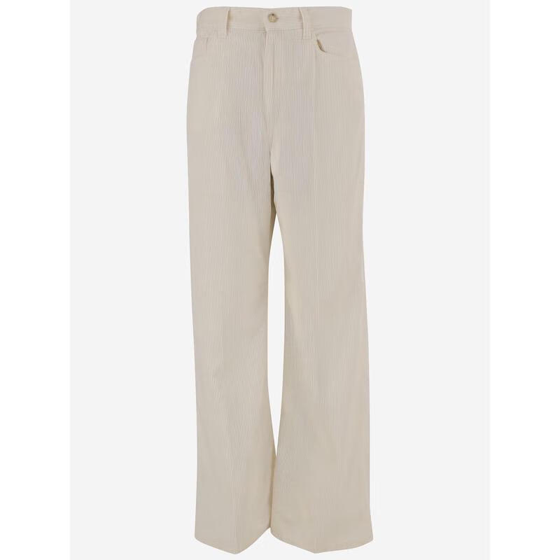 RALPH LAUREN 拉夫劳伦女裤子新款舒适透气棉质长裤百搭简约女休闲直筒裤 白色 均码 |10