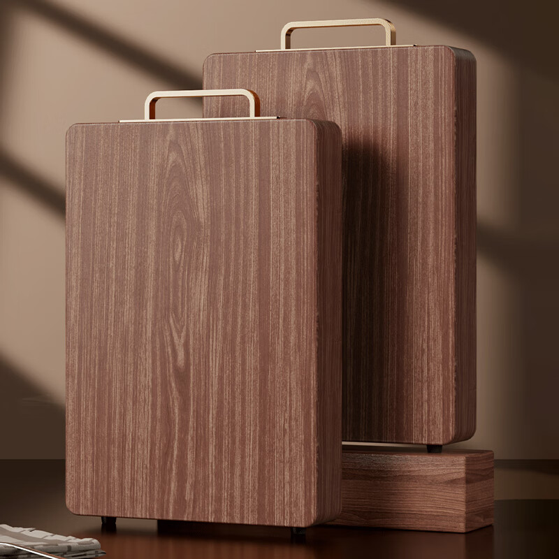 四季沐歌（MICOE）乌檀木整木菜板 百年龄抗菌双面家用切菜案板砧板抗菌实木菜板 【整木】乌檀木38*26*2.5cm