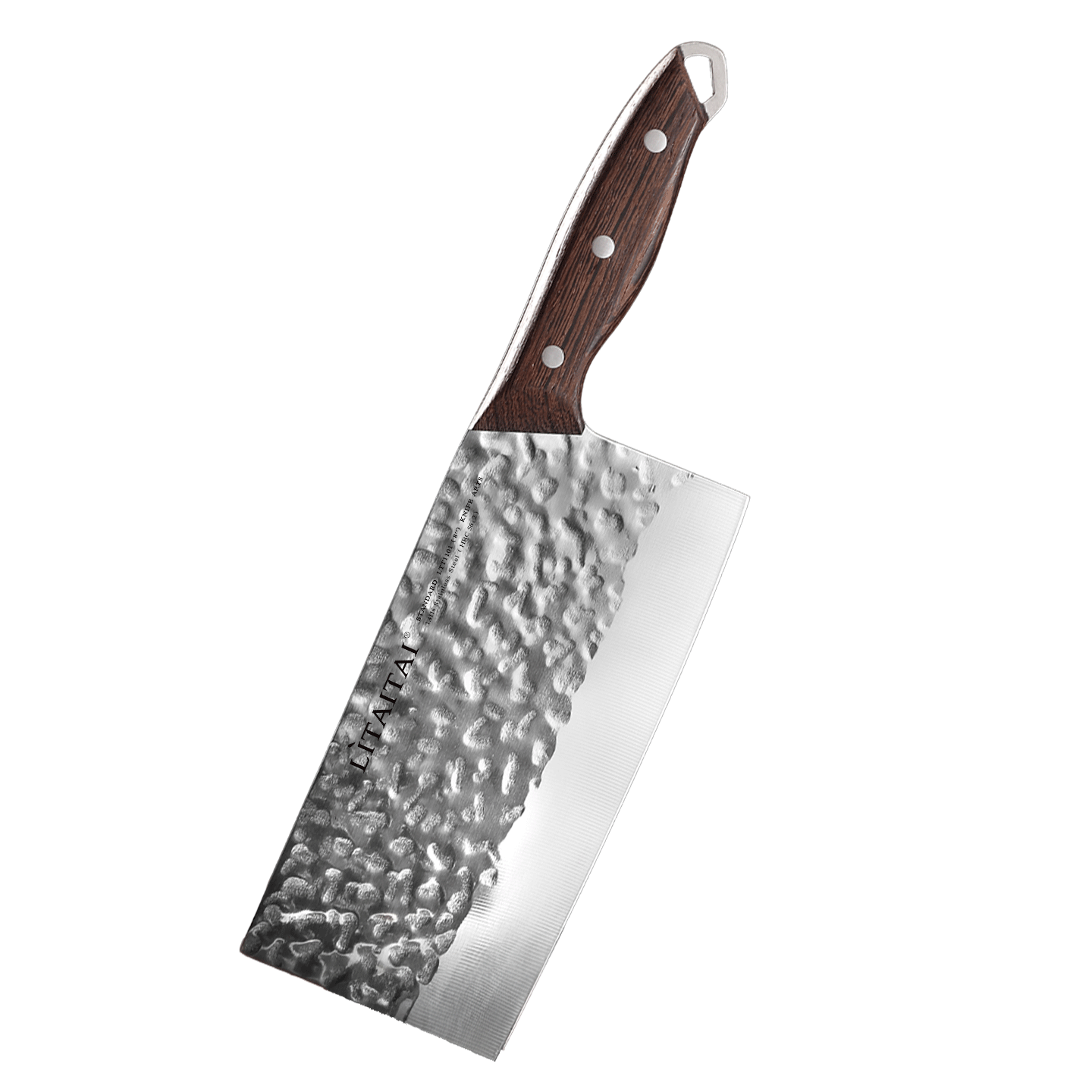 利太太古法锻打菜刀家用厨师专用斩切加厚耐用高锰钢开刃砍骨