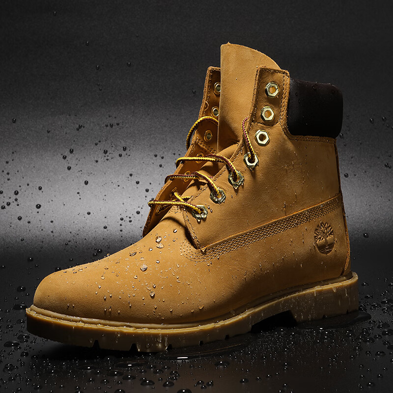添柏岚（Timberland）官方踢不烂男鞋户外防水抗污防滑耐磨皮革高帮大黄靴 18094-231 40 内长250mm