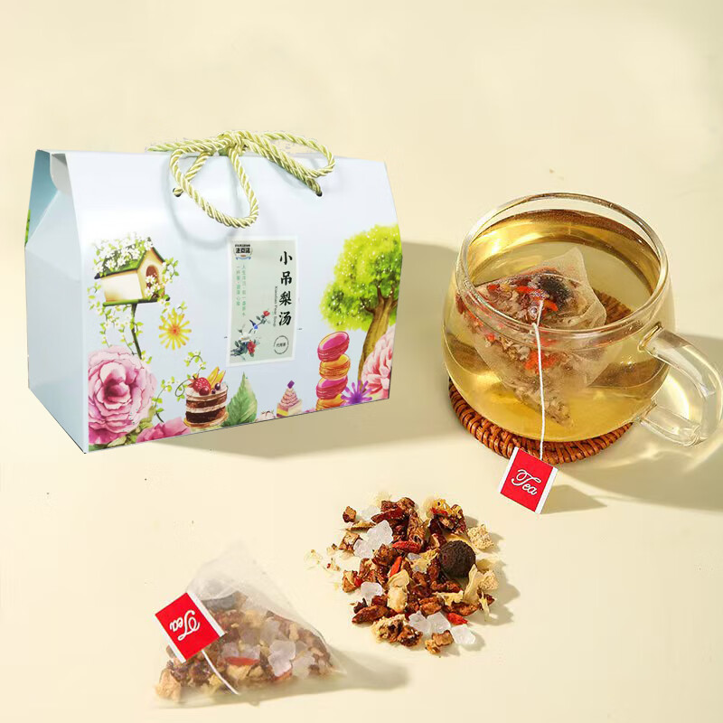 法米诺小吊梨汤桂圆红枣枸杞茶免煮秋冬热饮便携茶包礼盒装250g 小吊梨汤礼盒 250g*1盒 （10g*25袋）