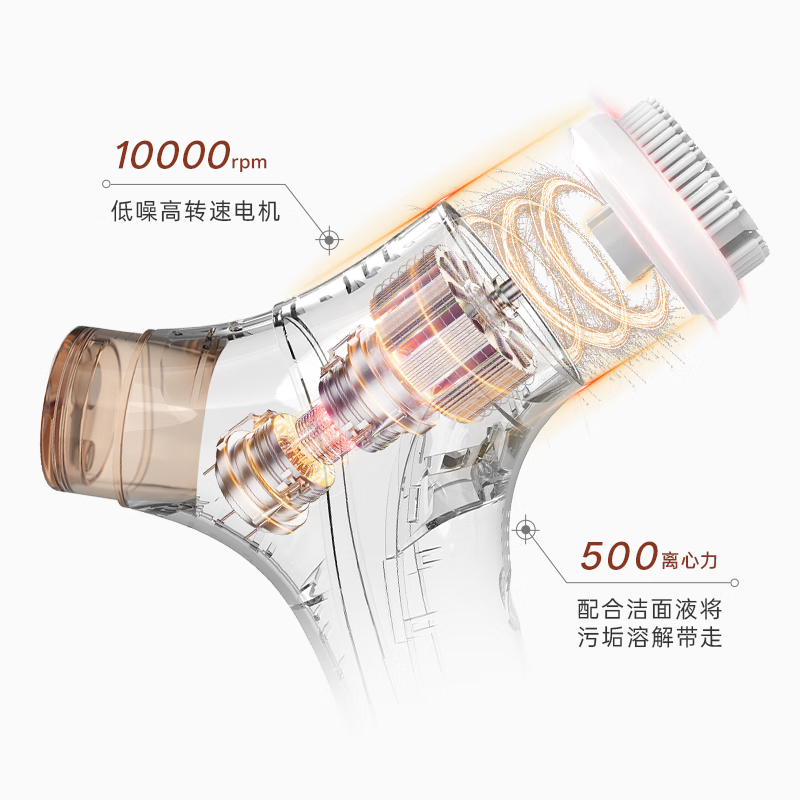 京度K11s洁面仪女生男生洗脸仪脸部自动出泡清洁洗脸神器导入导出仪送女生送男生生日520礼物 纯白