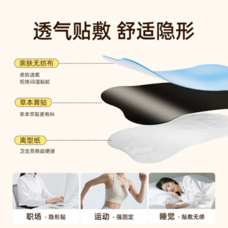 元气达人官方正品祛湿贴大肚子肚脐轻盈贴带脉气海三焦委中多穴位热敷贴 艾灸祛湿寒养出小蛮腰8贴*1盒